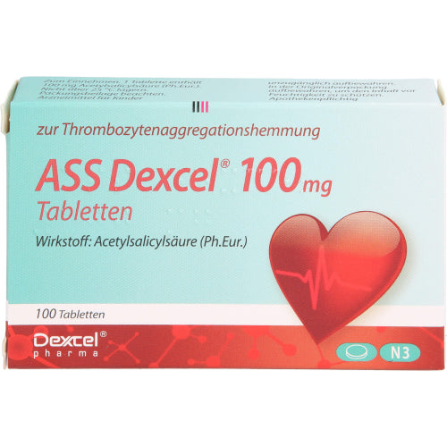 ASS Dexcel 100mg tabletter (100 stk.)