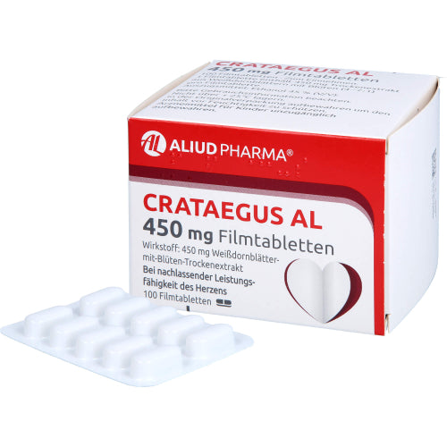 Crataegus AL 450 mg Filmtablet (100 stk.)
