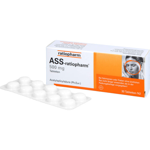 ASS Ratiopharm 500 mg (30 stk.)