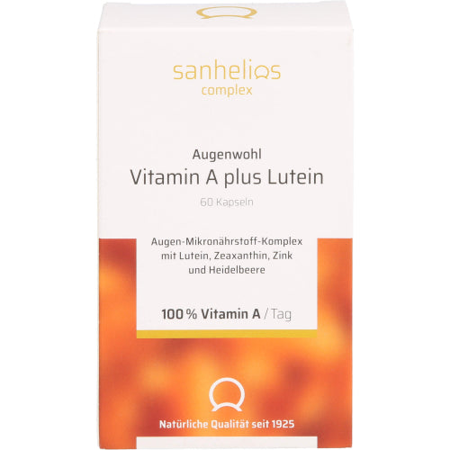 Sanhelios Augengesundheit Vitamin A Plus Lutein Kapseln (60 Stk.)