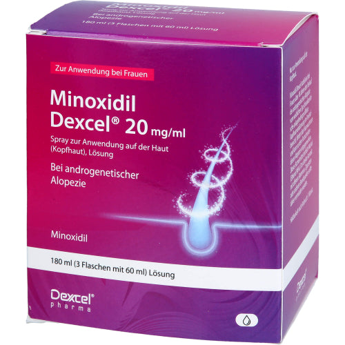 Minoxidil Dexcel 20 mg/ml (3x60 ml)