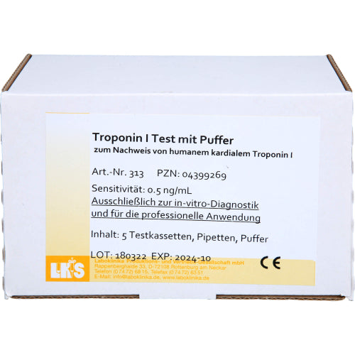 Troponin I med buffer test (5 stk.)