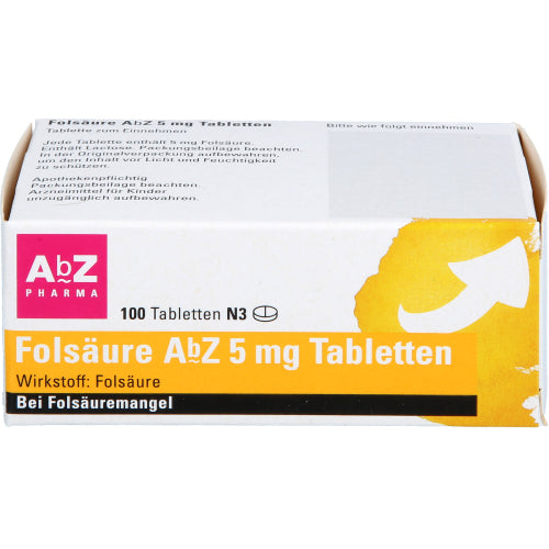 Folsäure ABZ 5mg Tabletten (100 Stk.)