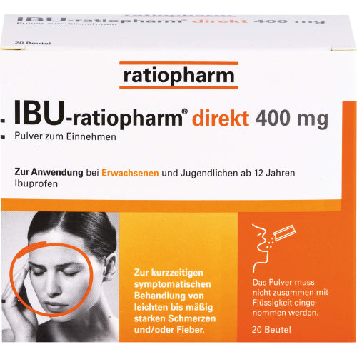 IBU Ratiopharm Direk 400mg (20 stk.)