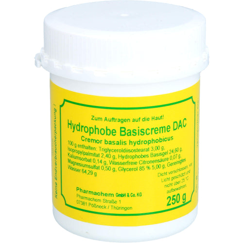 Hydrophobe Basiscreme DAC (250 g)