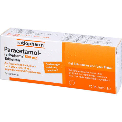 Paracetamol Ratio 500mg (20 stk.)