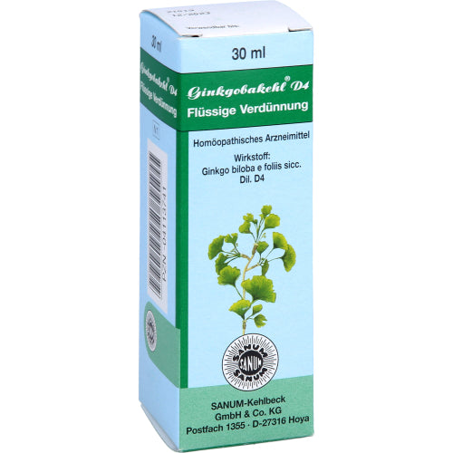 Ginkgobakehl D 4 (30 ml)