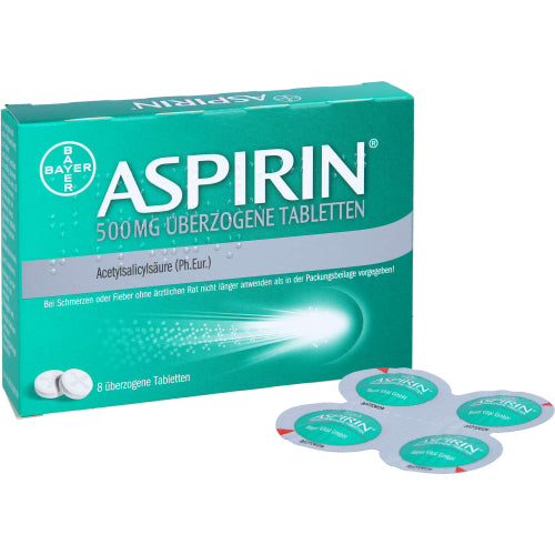 Aspirin 500 mg Overz Tabletter (8 stk.)